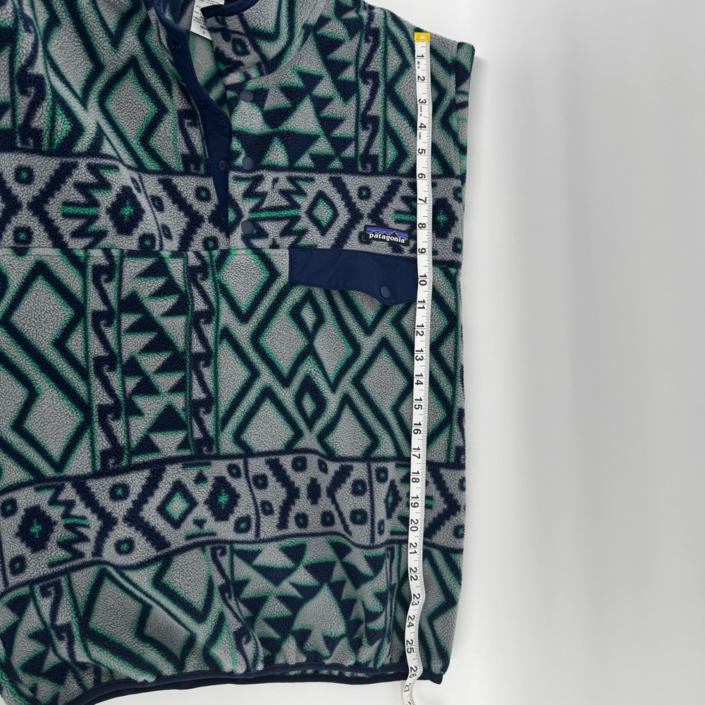 Vintage Patagonia Mens Synchilla Snap-T Fleece Pullover Aztec Tribal Pattern SzS - Picture 8 of 10